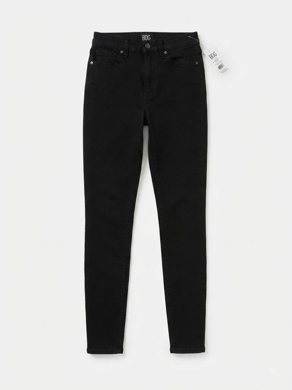 BDG Urban Outfitters Womens Size 27 Twig High Rise Black Skinny Jeans NWT